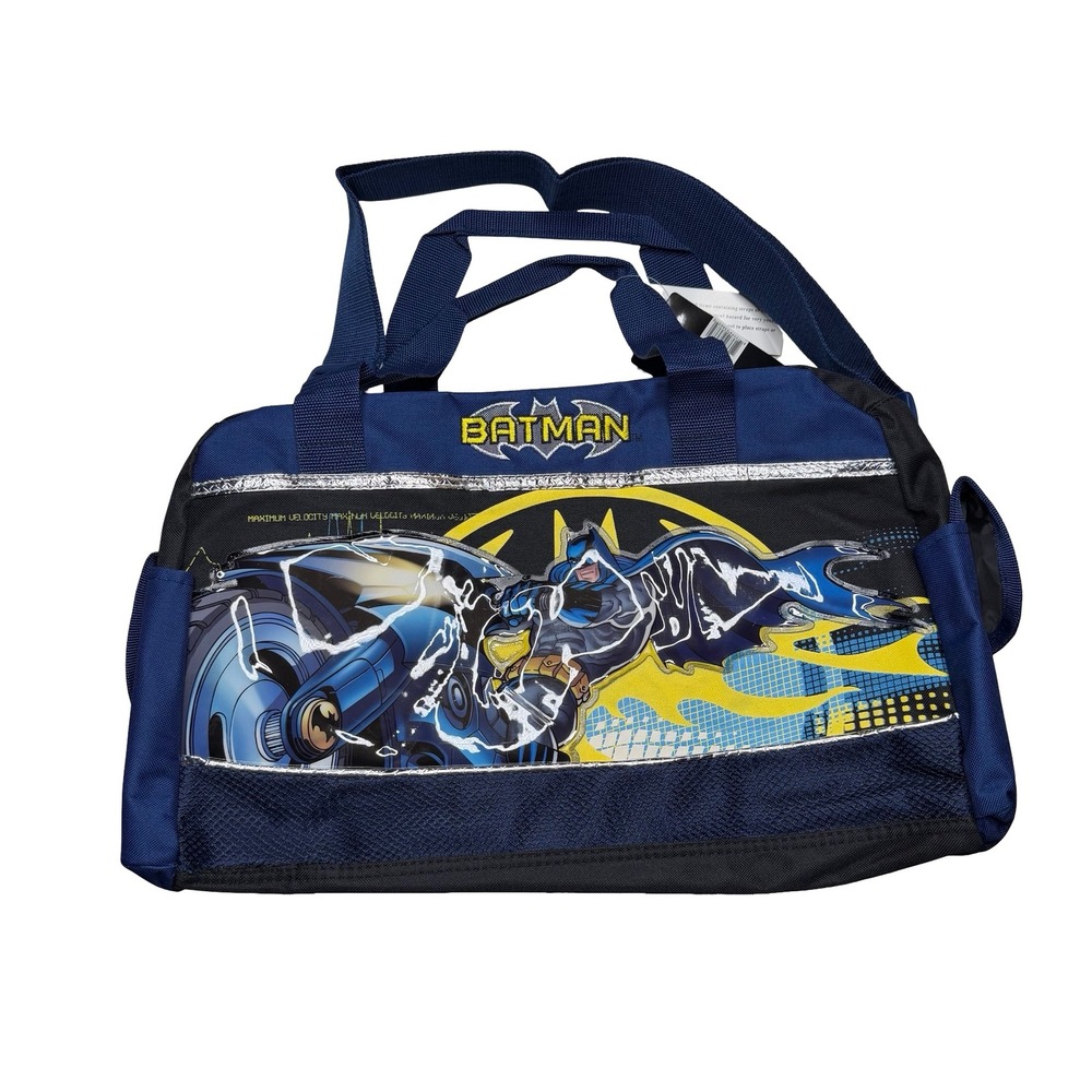 Batman DC Comics boys girls sports school gym duffel bag 17"